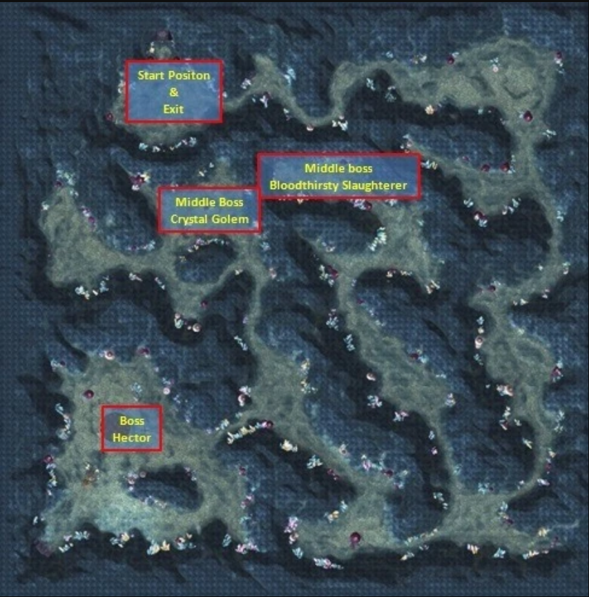 Remains of the Ancients dungeon map